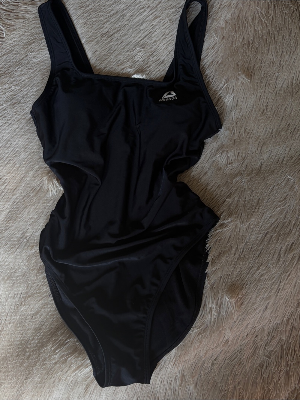 Reebok Black Athletic One-Piece Swimsuit